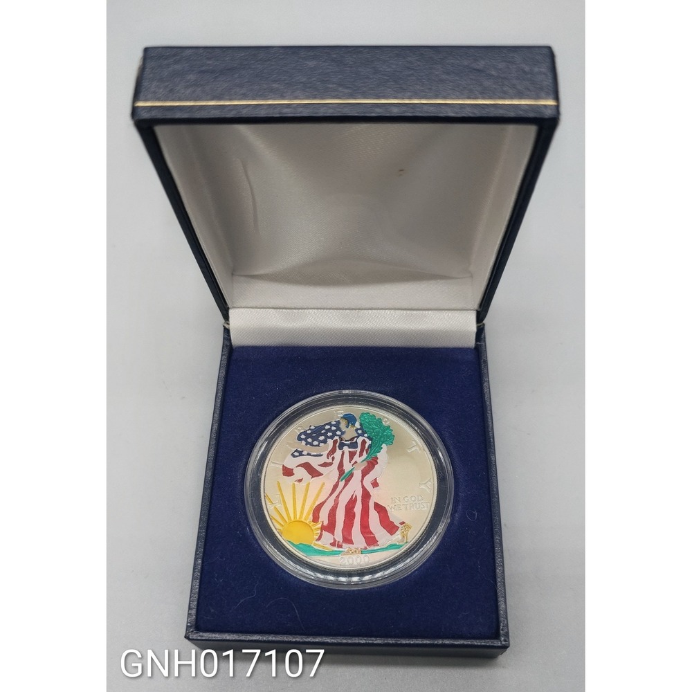 US Mint 2000 Colorized American Eagle 1oz Silver Dollar [GNH017107]